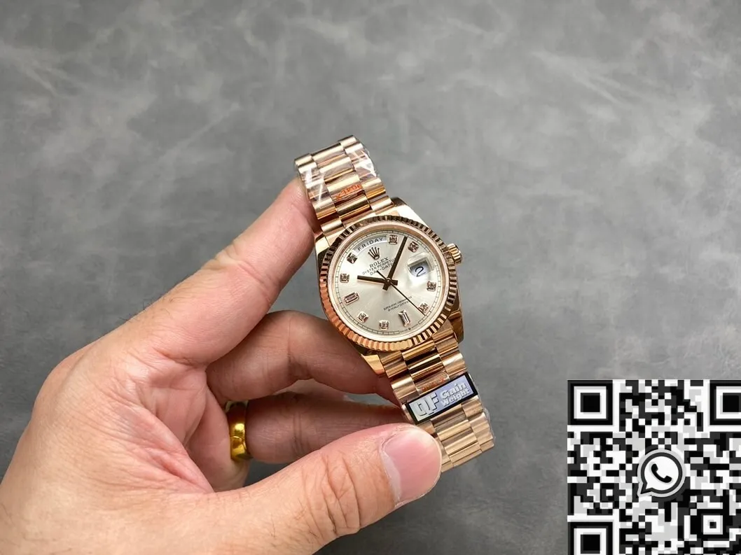Day Date 36 Rolex M128235 Diamond Scale Watch Q Factory Contemporary 2712
