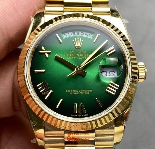DailyWear Day Date Gold Rolex M128238 – 0118 Watch 36mm Q Factory 2717