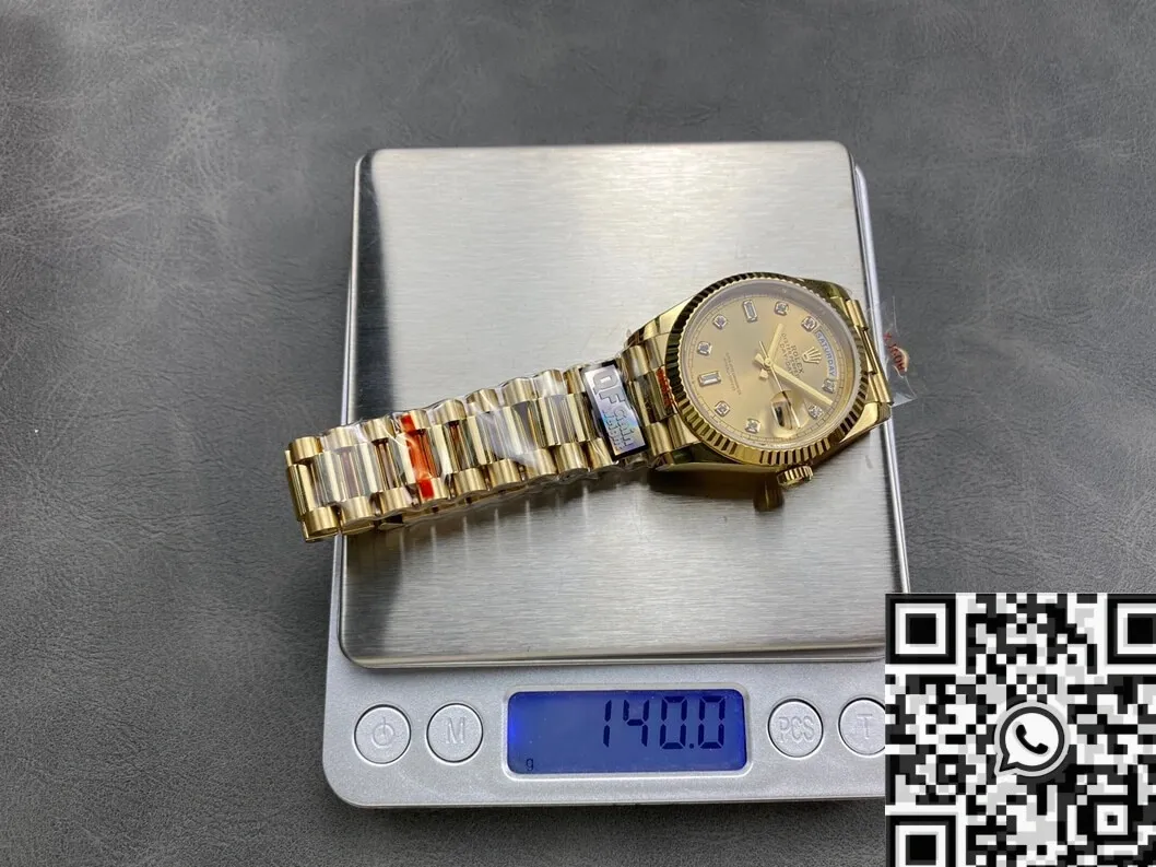 Trendsetting Day Date Rolex Diamond M128238 – 0008 Diamond Scale 36mm Watch Q Factory 2704