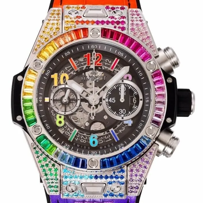 OnTrend Hublot BIG BANG Unico 411.NX.1117.LR.0999 Rainbow Skeleton Dial Watch ZF Factory 2212