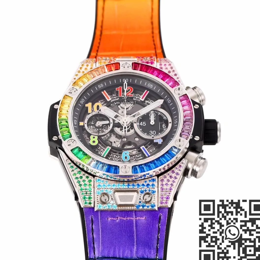 OnTrend Hublot BIG BANG Unico 411.NX.1117.LR.0999 Rainbow Skeleton Dial Watch ZF Factory 2212