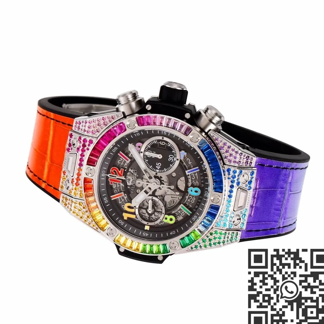 OnTrend Hublot BIG BANG Unico 411.NX.1117.LR.0999 Rainbow Skeleton Dial Watch ZF Factory 2212