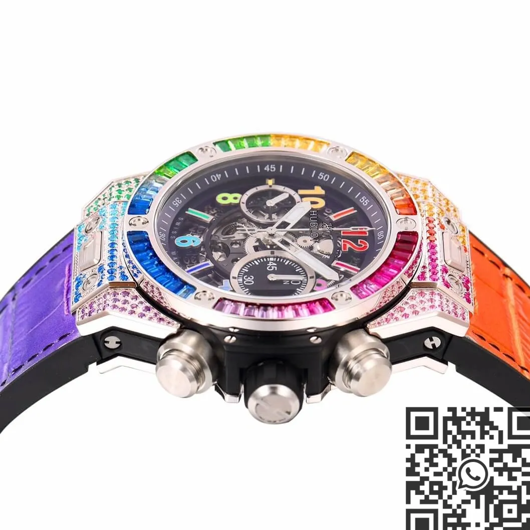 OnTrend Hublot BIG BANG Unico 411.NX.1117.LR.0999 Rainbow Skeleton Dial Watch ZF Factory 2212