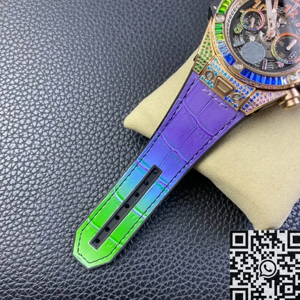 Hublot BIG BANG Unico 411.OX.9910.LR.0999 Rainbow Rose Gold Watch ZF Factory Practical 2214