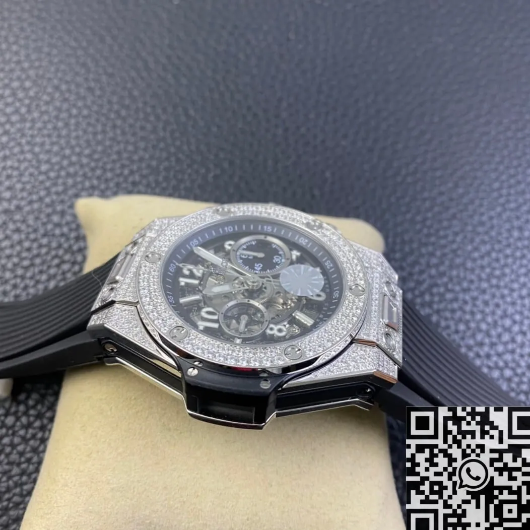 Breathable Hublot BIG BANG Unico 421.NX.1170.RX.1704 Diamond Bezel Watch ZF Factory 2216