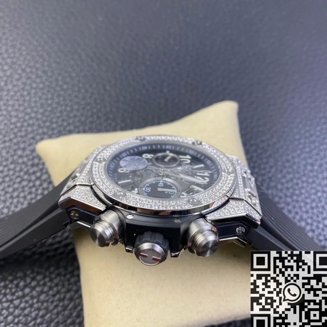 Breathable Hublot BIG BANG Unico 421.NX.1170.RX.1704 Diamond Bezel Watch ZF Factory 2216