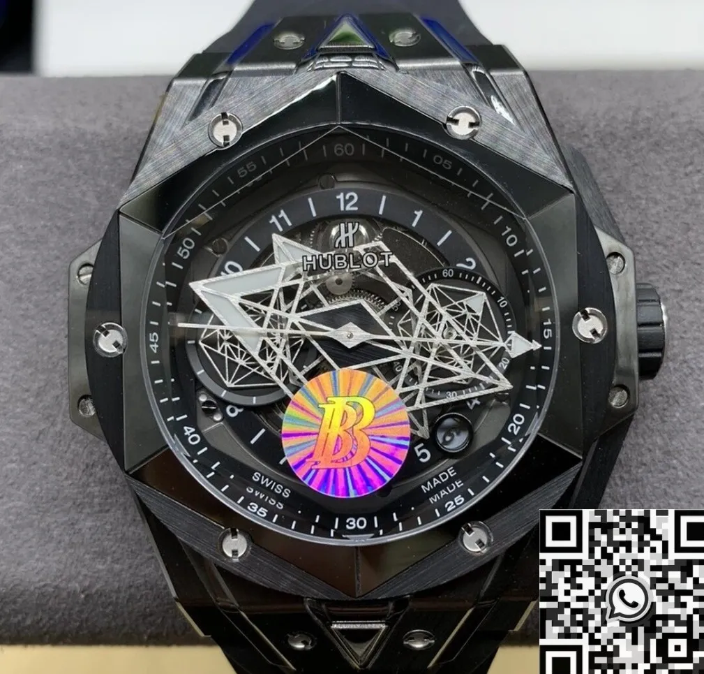 Hublot Big Bang Sang Bleu II 418.CX.1114.RX.MXM20 Black Ceramics Watch BBF Factory Premium 2673
