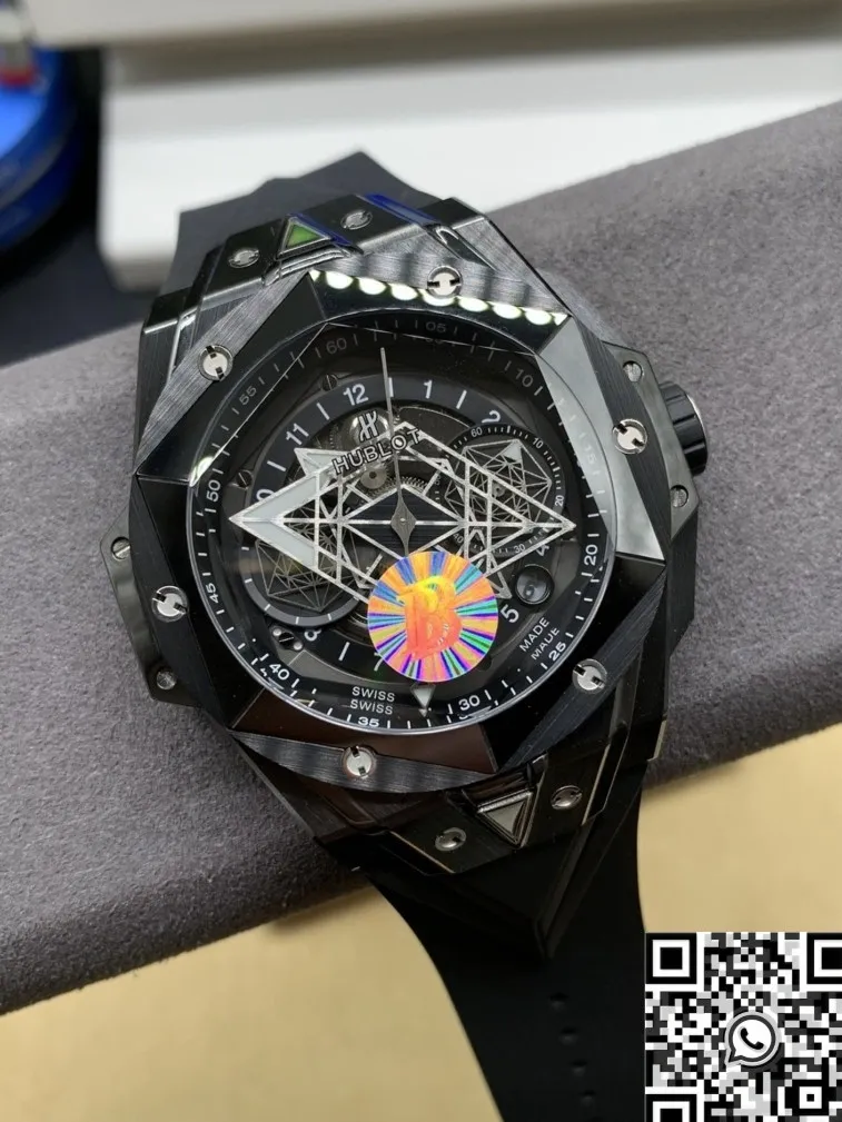 Hublot Big Bang Sang Bleu II 418.CX.1114.RX.MXM20 Black Ceramics Watch BBF Factory Premium 2673