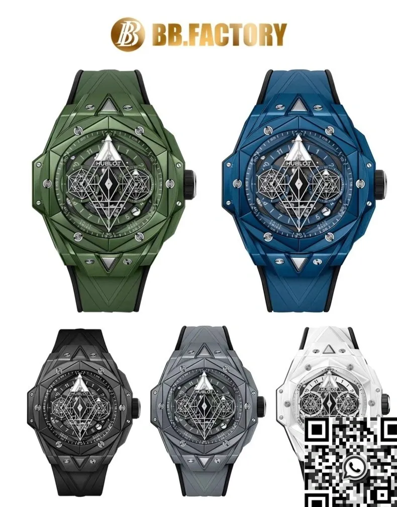Hublot Big Bang Sang Bleu II 418.GX.5207.RX.MXM22 Blue Ceramics BBF Factory Minimalist 2672
