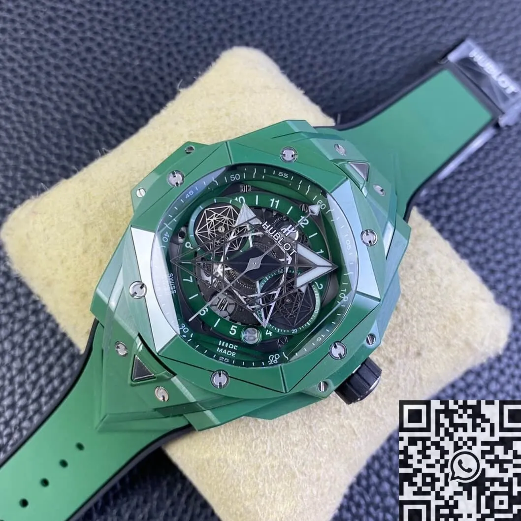 RelaxedFit Hublot Big Bang Sang Bleu II 418.GX.5207.RX.MXM22 Green Ceramics BBF Factory 2690
