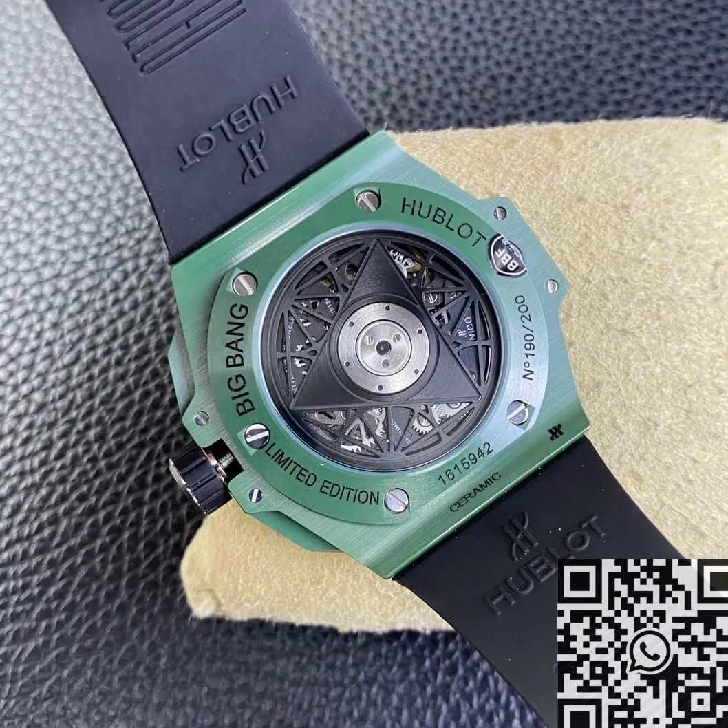 RelaxedFit Hublot Big Bang Sang Bleu II 418.GX.5207.RX.MXM22 Green Ceramics BBF Factory 2690