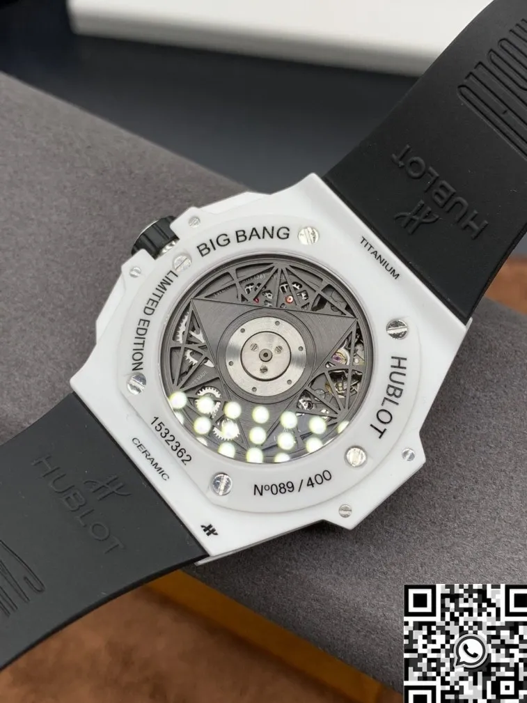 Stylish Hublot Big Bang Sang Bleu II 418.HX.2001.RX.MXM2 White Ceramics Watch BBF Factory 2685