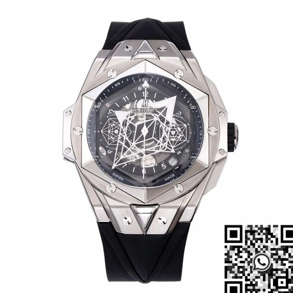 Stylish Hublot Big Bang Sang Bleu II 418.NX.1107.RX.MXM19 Titanium Case Watch BBF Factory 2688