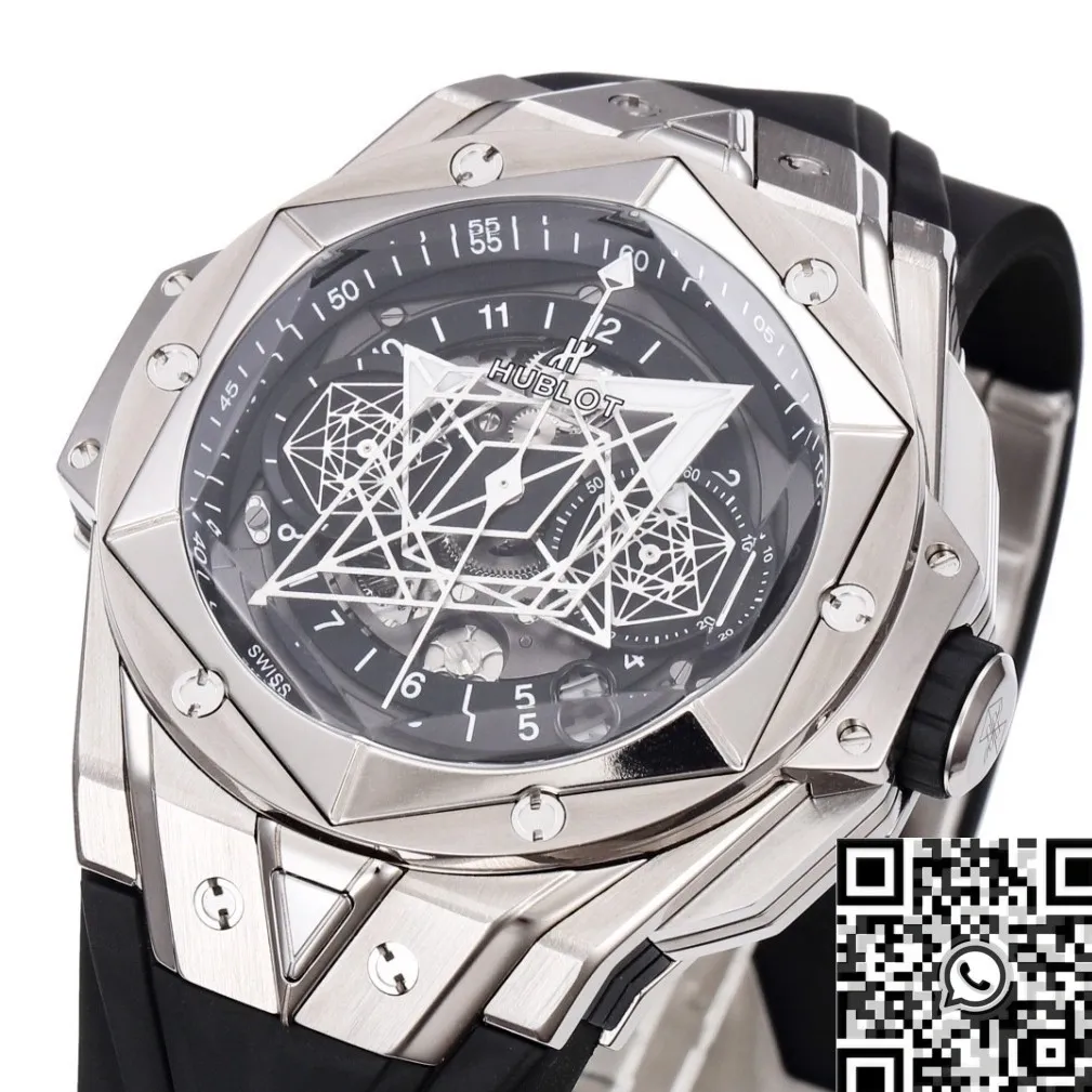 Stylish Hublot Big Bang Sang Bleu II 418.NX.1107.RX.MXM19 Titanium Case Watch BBF Factory 2688