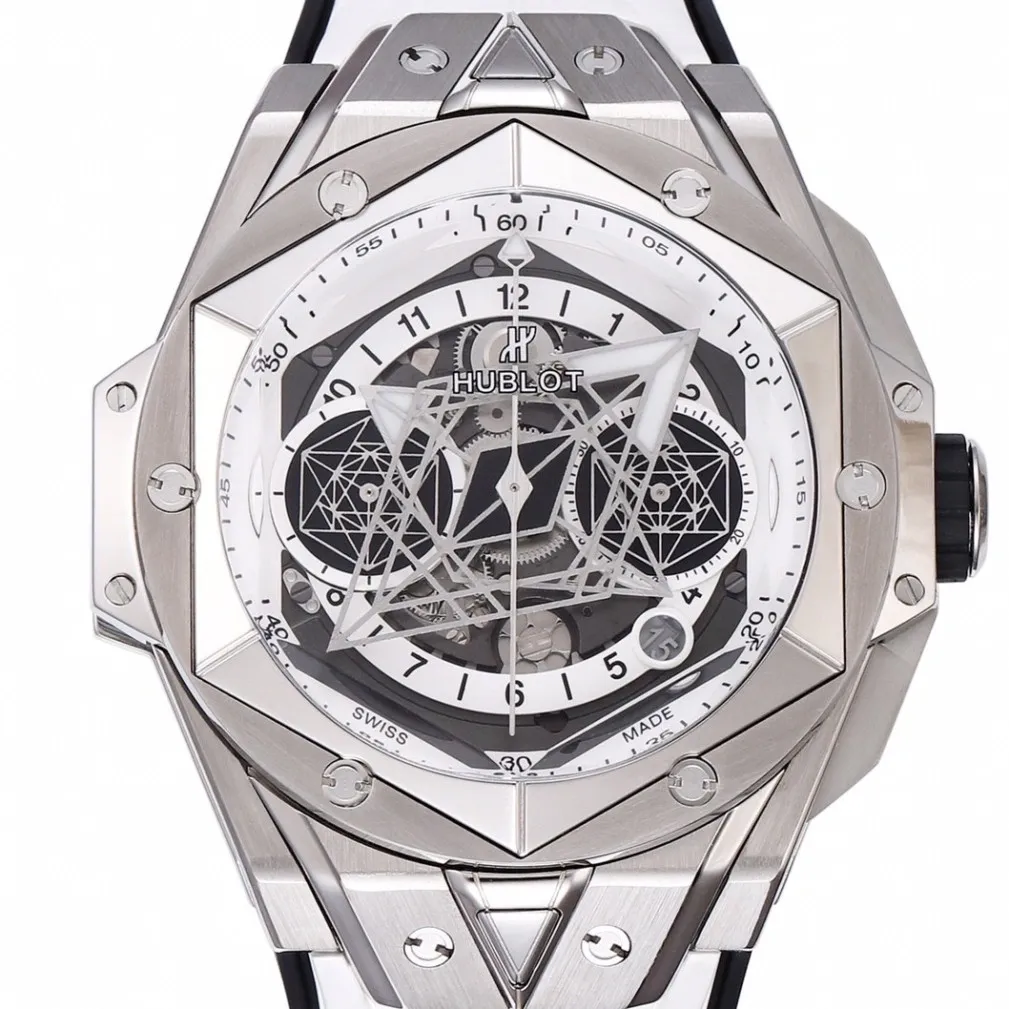 UrbanChic Hublot Big Bang Sang Bleu II 418.NX.2001.RX.MXM20 White Dial Watch BBF Factory 2676
