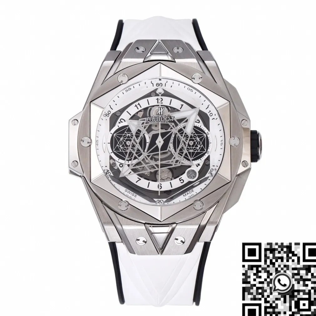 UrbanChic Hublot Big Bang Sang Bleu II 418.NX.2001.RX.MXM20 White Dial Watch BBF Factory 2676