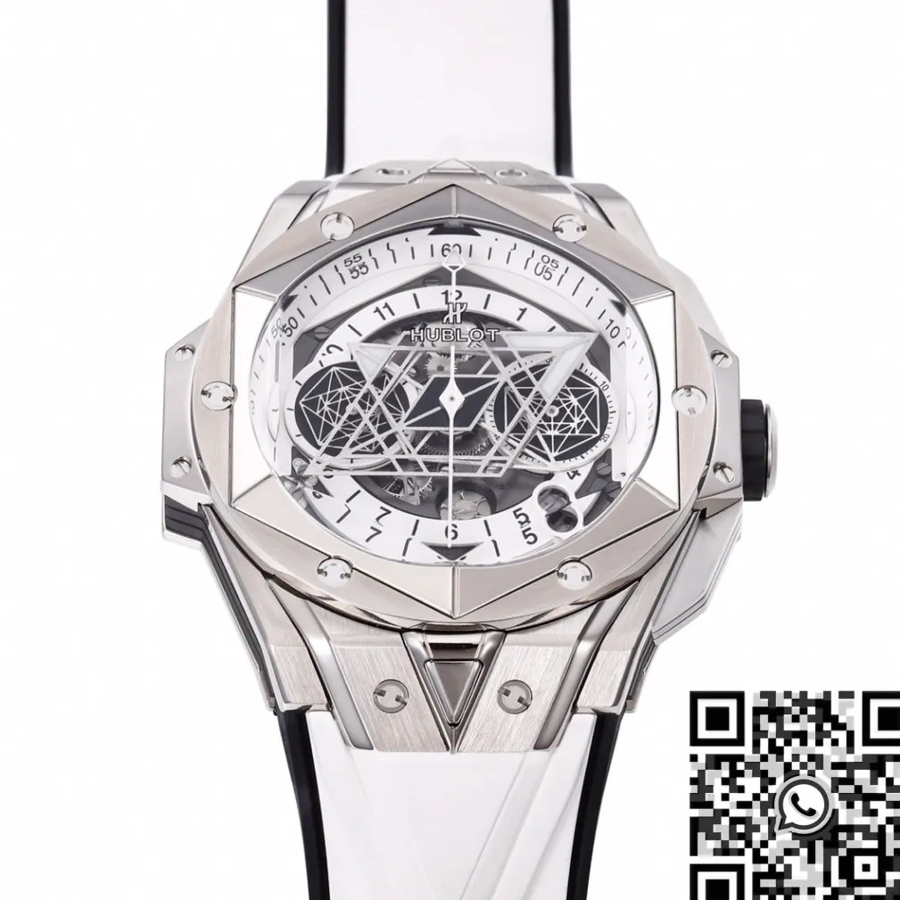 UrbanChic Hublot Big Bang Sang Bleu II 418.NX.2001.RX.MXM20 White Dial Watch BBF Factory 2676