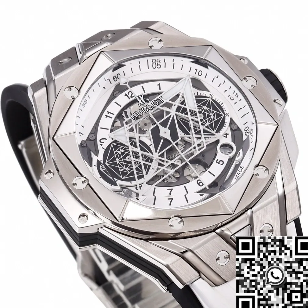 UrbanChic Hublot Big Bang Sang Bleu II 418.NX.2001.RX.MXM20 White Dial Watch BBF Factory 2676