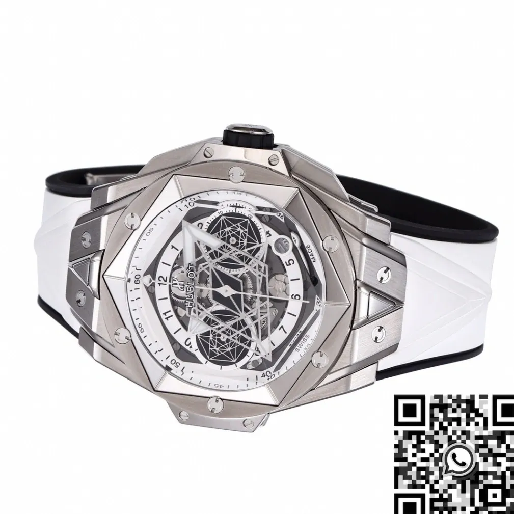UrbanChic Hublot Big Bang Sang Bleu II 418.NX.2001.RX.MXM20 White Dial Watch BBF Factory 2676