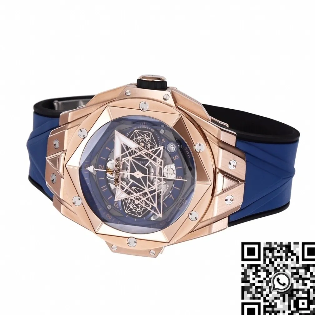 Cozy Hublot Big Bang Sang Bleu II 418.OX.5108.RX.MXM20 18K King Gold Blue Dial BBF Factory 2678