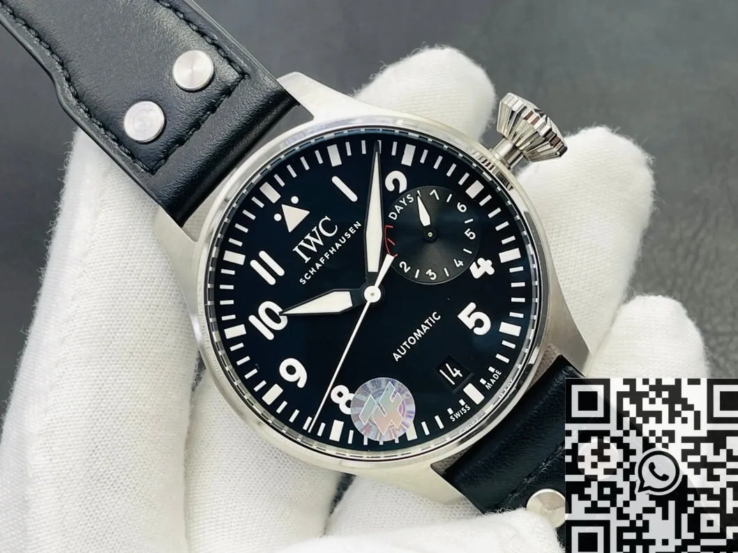 Modern IWC Pilot IW501001 Black Dial Size 46mm Watch ZF Factory 2226