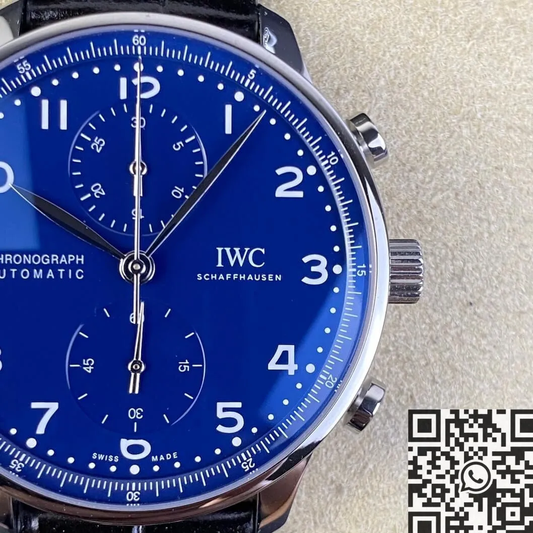 Tailored IWC Portugieser IW371491 Blue Panda Plate Watch ZF Factory 2232