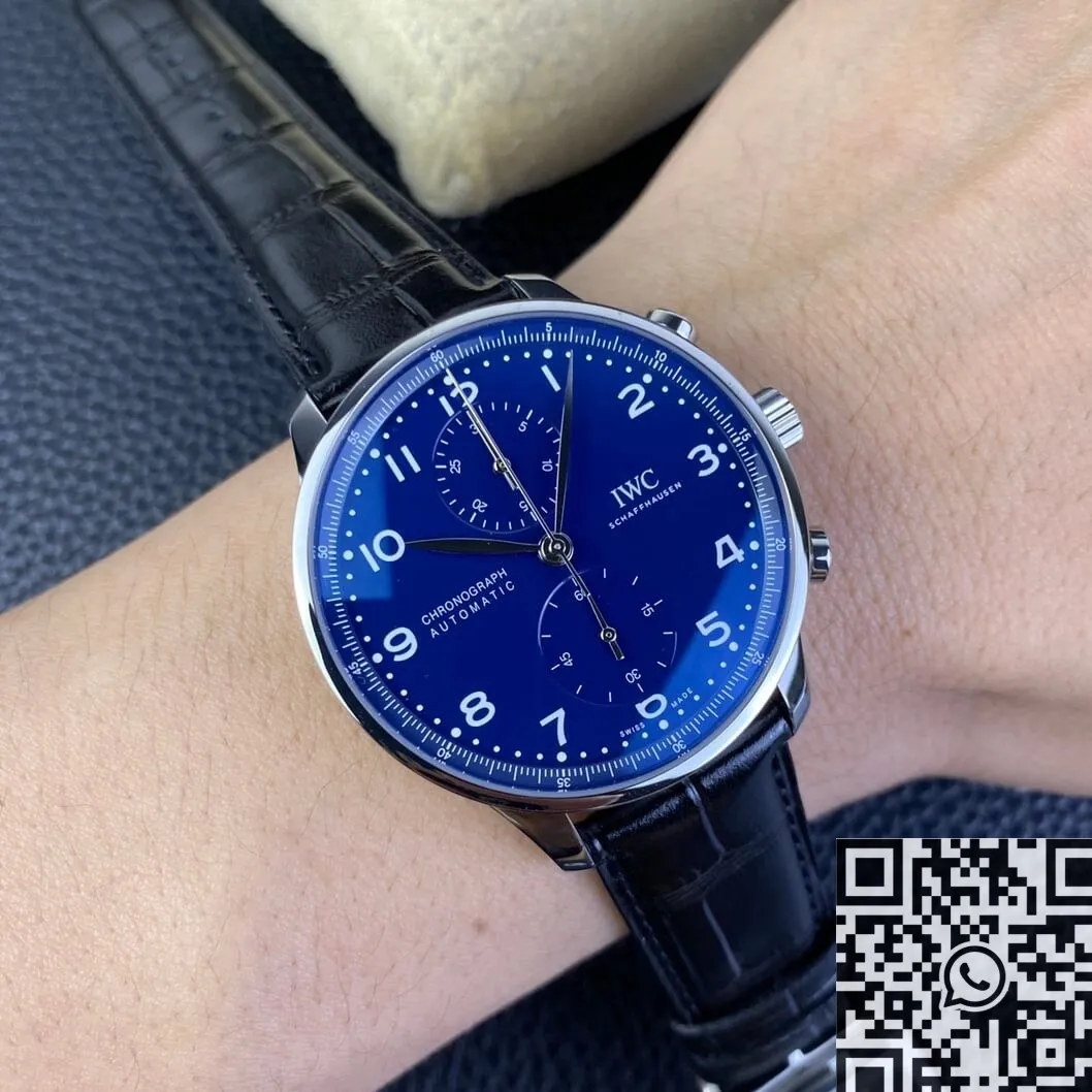 Tailored IWC Portugieser IW371491 Blue Panda Plate Watch ZF Factory 2232