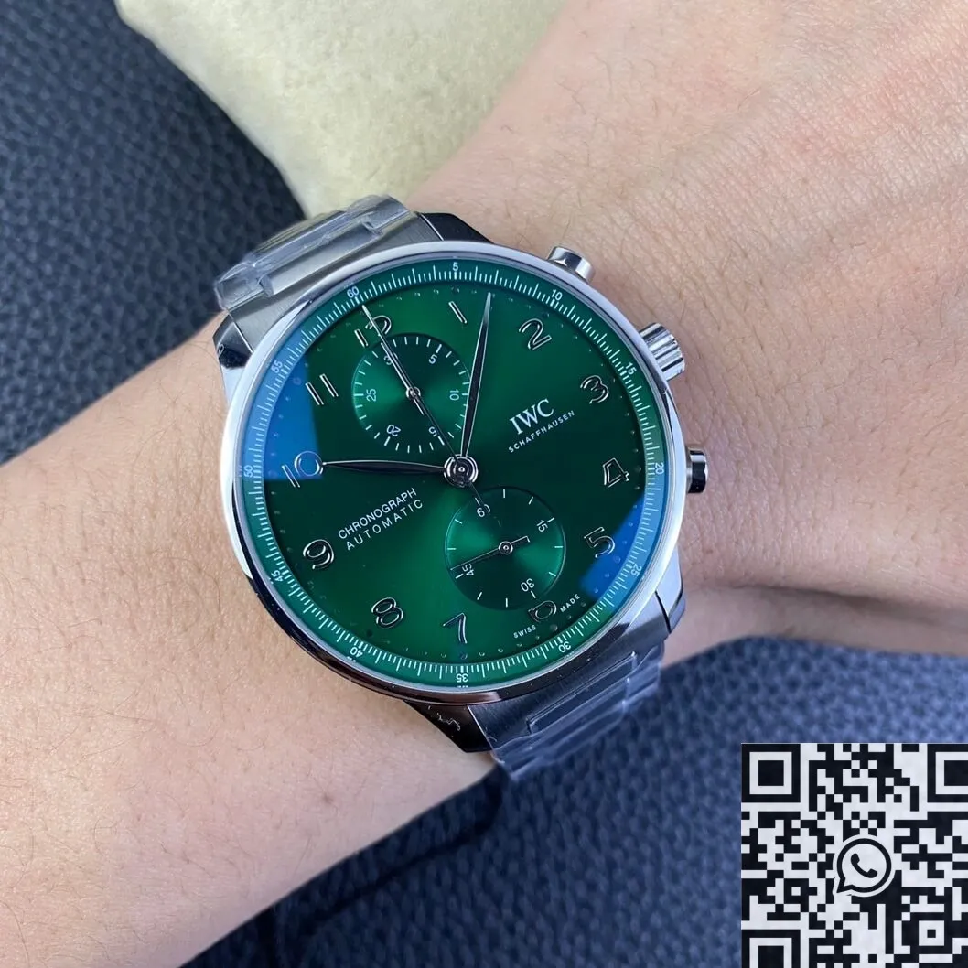 Soft IWC Portugieser IW371615 Green Dial Watch ZF Factory 2237