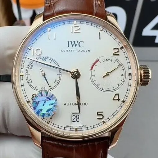 IWC Portugieser IW500701 Brown Srap Watch ZF Factory FastDry 2240