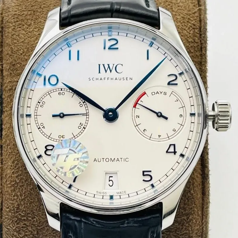 IWC Portugieser IW500705 Black Leather Strap Watch ZF Factory ZipUp 2241