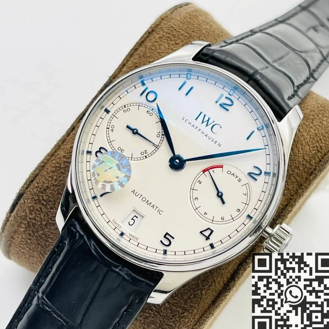 IWC Portugieser IW500705 Black Leather Strap Watch ZF Factory ZipUp 2241