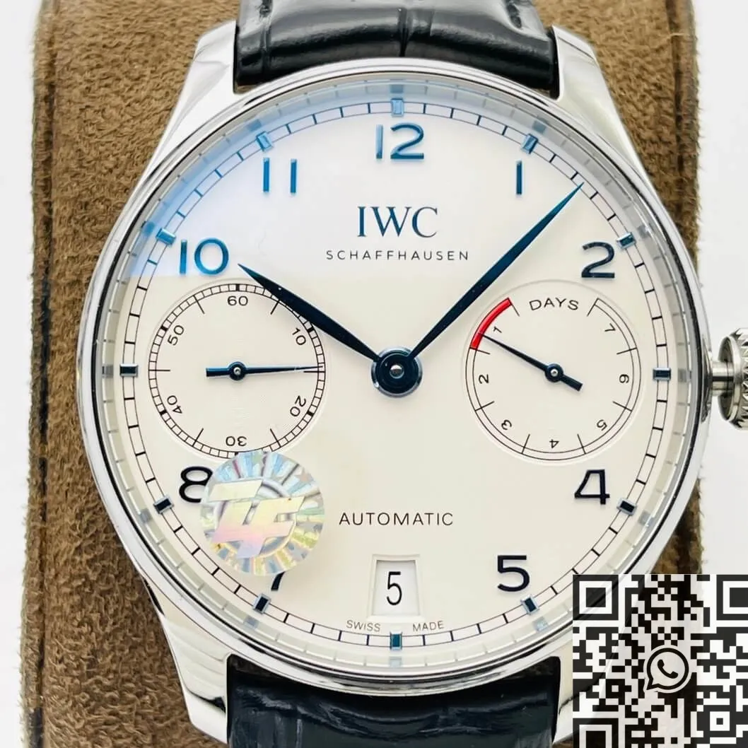 IWC Portugieser IW500705 Black Leather Strap Watch ZF Factory ZipUp 2241