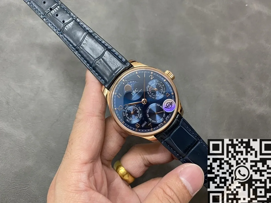 Reliable IWC Portugieser IW503312 Blue Panda Plate Watch APS Factory 2038