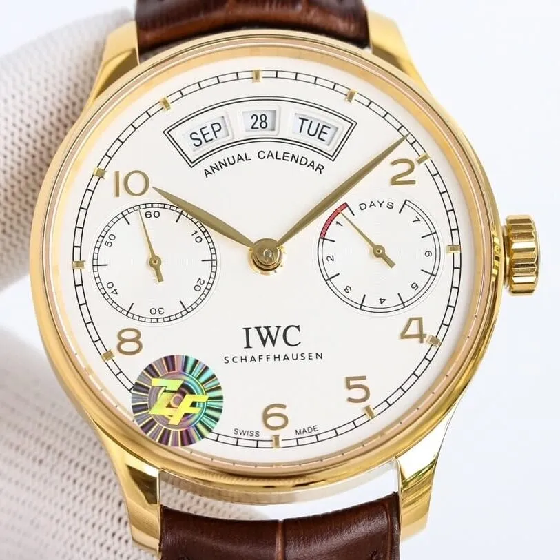 SmoothTexture IWC Portugieser IW503504 Gold Watch ZF Factory 2250