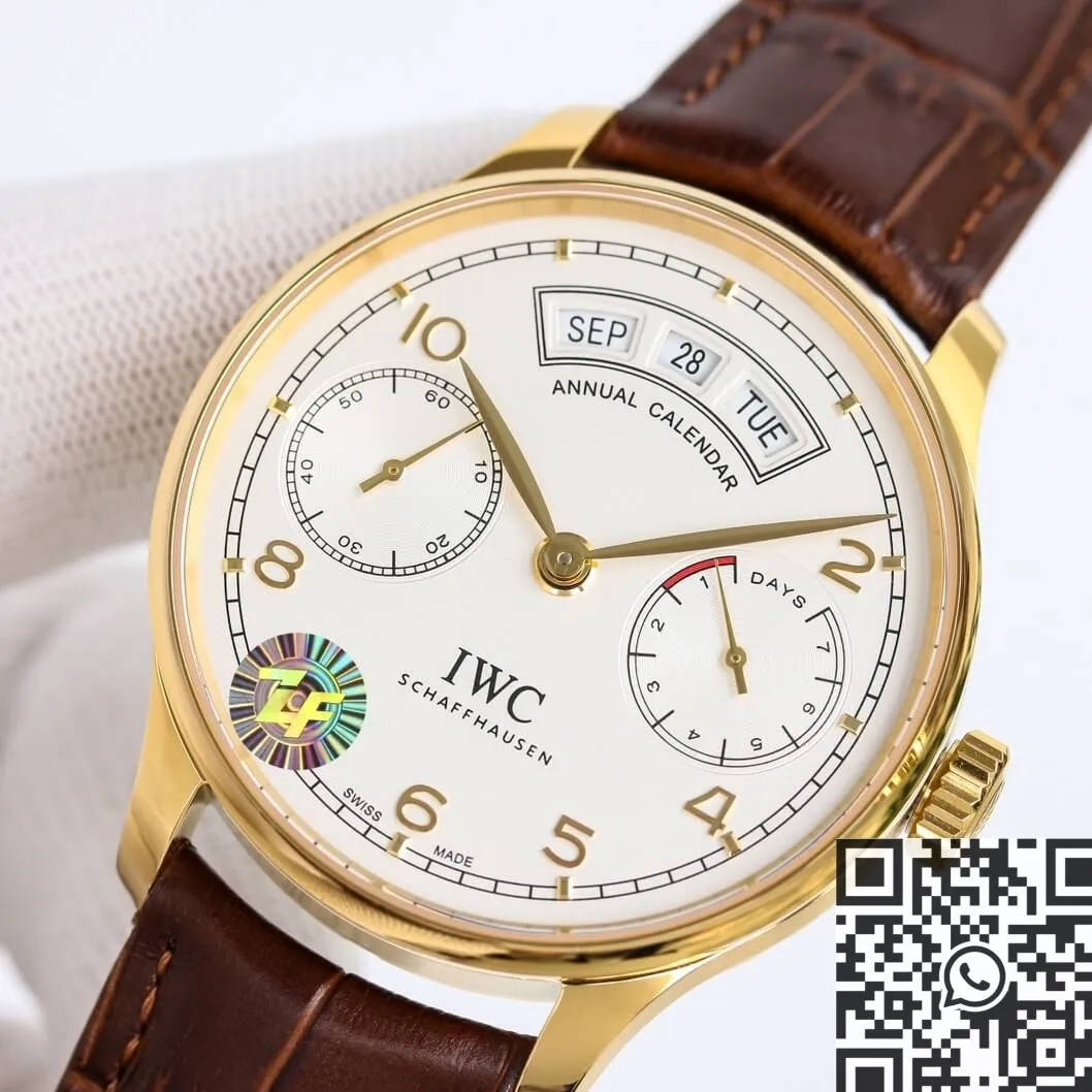 SmoothTexture IWC Portugieser IW503504 Gold Watch ZF Factory 2250