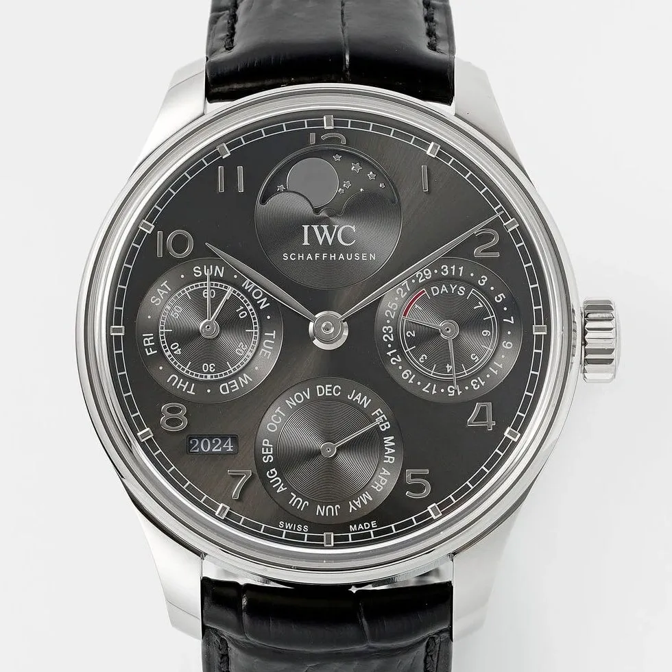 IWC Portugieser Perpetual Calendar IW503301 Slate Gray Dial Watch APS Factory ComfortFit 2033