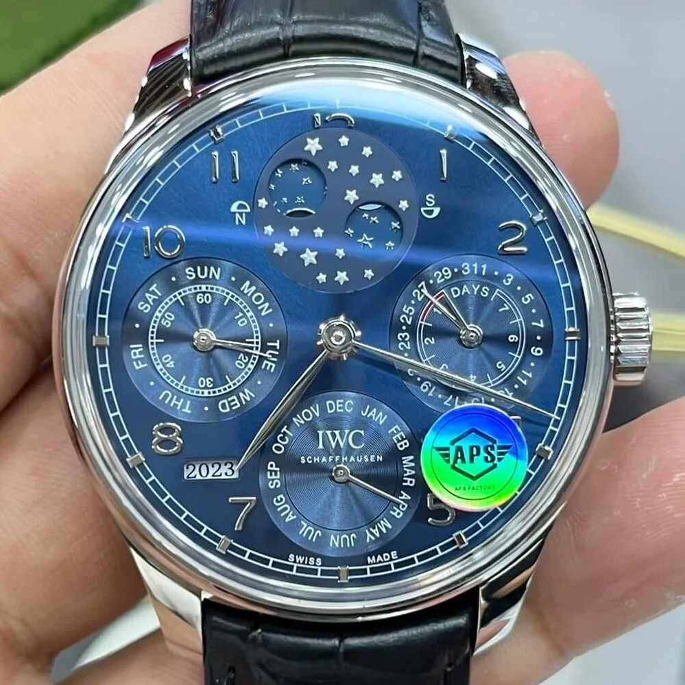 IWC Portugieser Perpetual Calendar IW503401 Dark Blue Dial Watch APS Factory SunProtective 2040