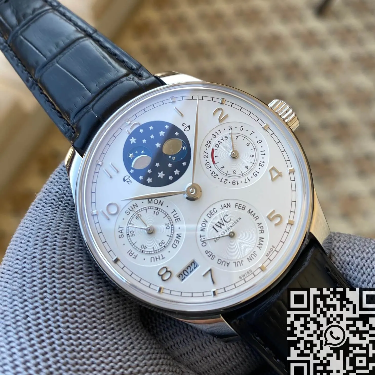 Minimalist IWC Portugieser Perpetual Calendar IW503406 White Panda Plate APS Factory 2043