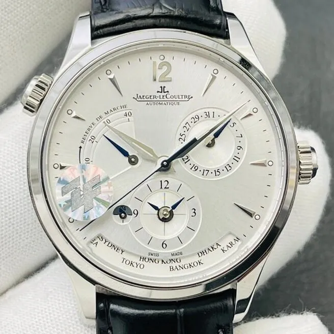 Jaeger-LeCoultre Master Geographic 1428421 Silver Dial Watch ZF Factory Comfortable 2253