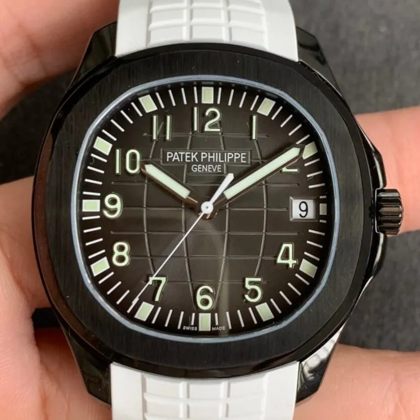 Modify A Patek Philippe Aquanaut 5167A DLC Black Dial Watch ZF Factory WaterResistant 2255