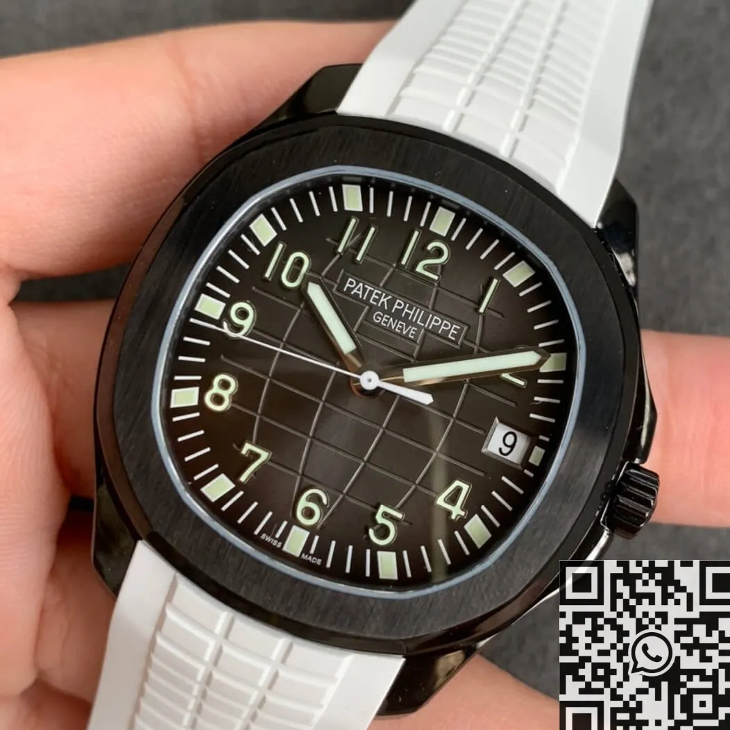Modify A Patek Philippe Aquanaut 5167A DLC Black Dial Watch ZF Factory WaterResistant 2255