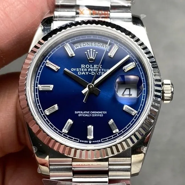 Lightweight New Rolex Day Date M128236-0023 Crysta Scale 36mm Watch Q Factory 2718