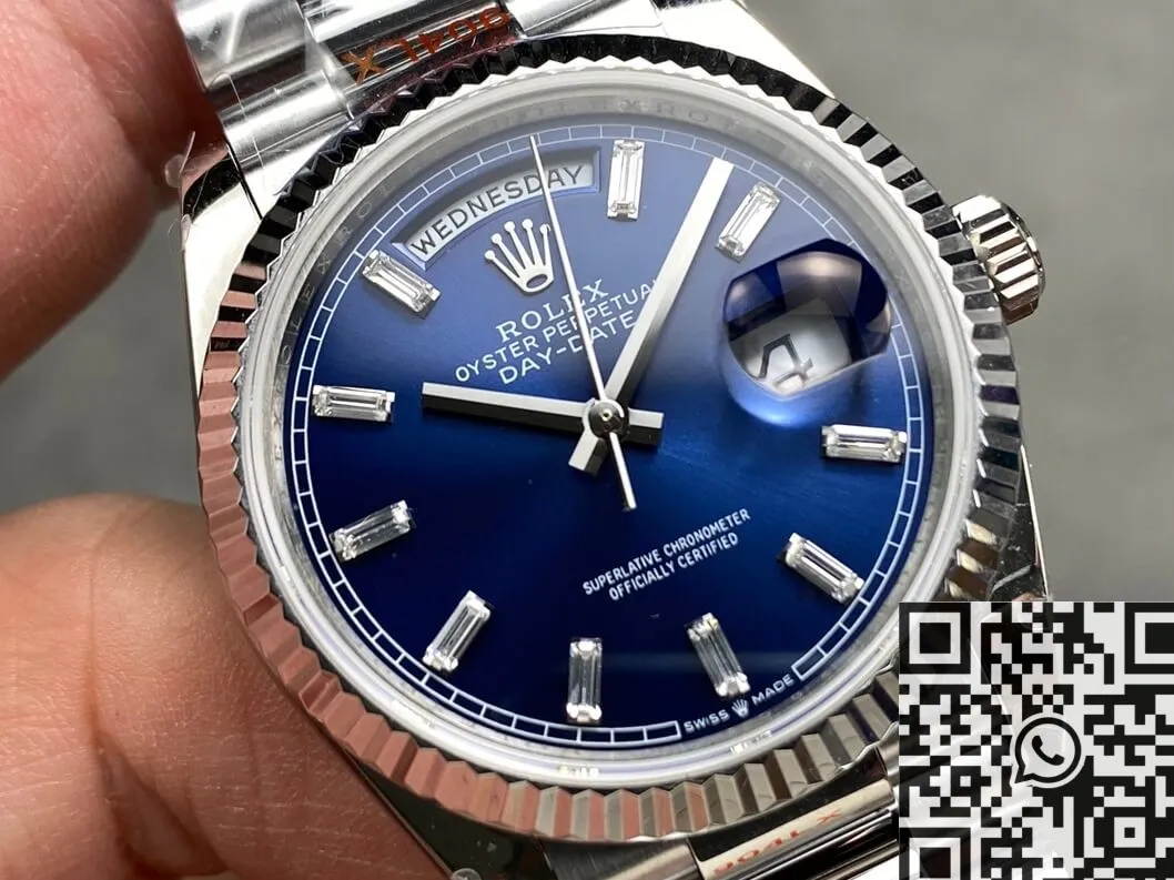 Lightweight New Rolex Day Date M128236-0023 Crysta Scale 36mm Watch Q Factory 2718