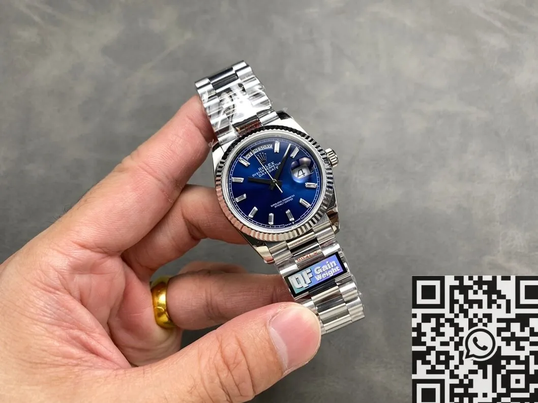 Lightweight New Rolex Day Date M128236-0023 Crysta Scale 36mm Watch Q Factory 2718