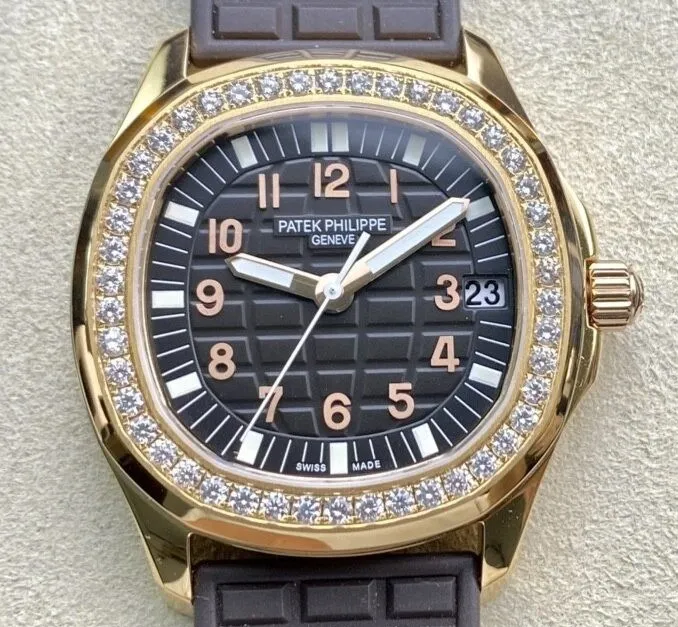 UrbanStyle Patek Philippe Aquanaut 5068R-001 Women’s Rose Gold Diamond Watch PPF Factory 2621