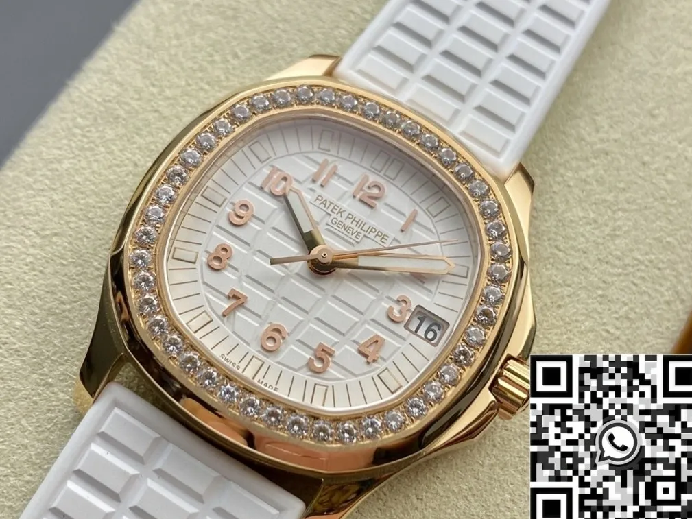 Modern Patek Philippe Aquanaut 5068R-010 Women’s Rose Gold Diamond Watch PPF Factory 2616