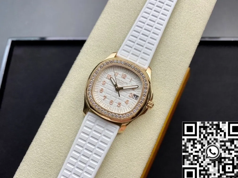 Modern Patek Philippe Aquanaut 5068R-010 Women’s Rose Gold Diamond Watch PPF Factory 2616