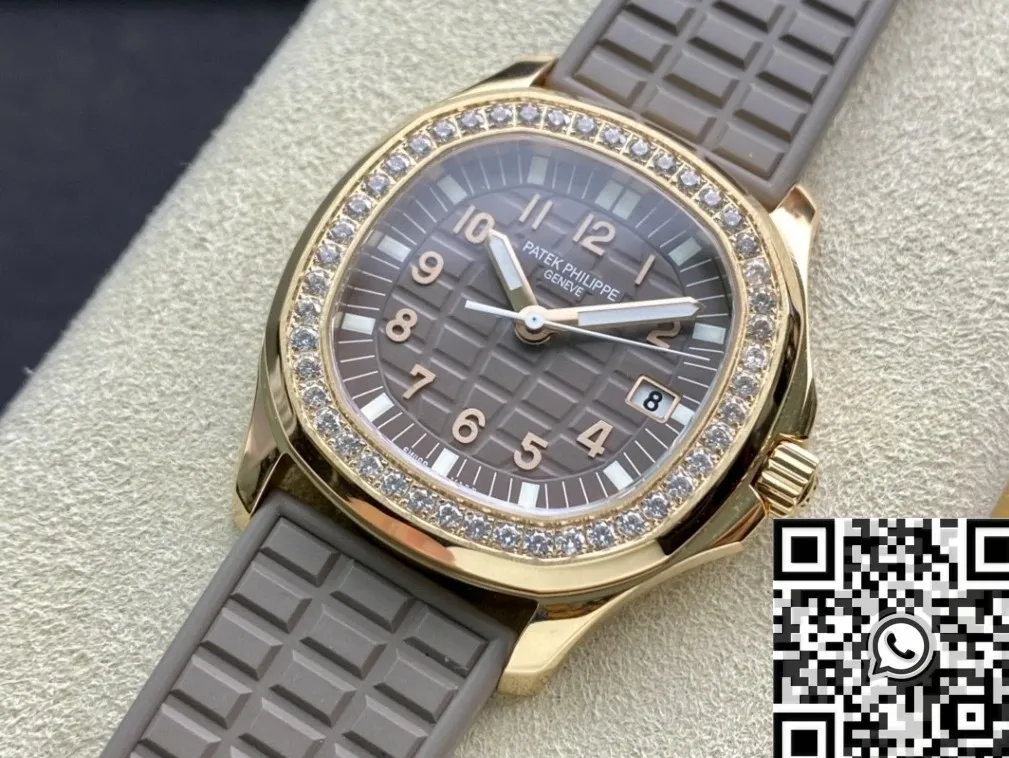 TravelReady Patek Philippe Aquanaut 5068R Women’s Rose Gold Diamond Watch PPF Factory 2629