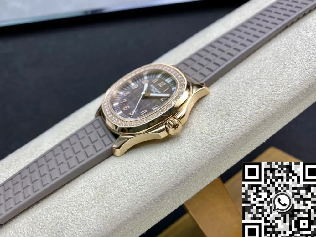 TravelReady Patek Philippe Aquanaut 5068R Women’s Rose Gold Diamond Watch PPF Factory 2629