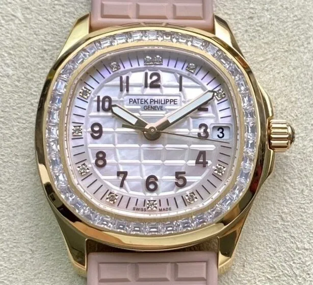 Patek Philippe Aquanaut 5072R-001 Women’s Rose Gold Diamond Watch PPF Factory Cozy 2617